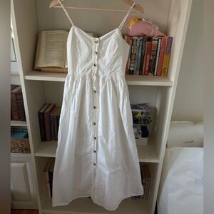 Zara Poplin Peasant Maxi Dress